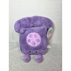 Giggle Scape Purple Rotary Phone Plush Stuffed Toy Ages 1+ Retro Style